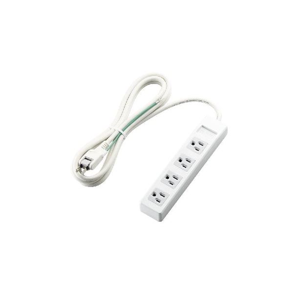 ELECOM エレコム 3ピンプラグ対応タップ(マグネット付) T-T1B-3425WH【×3セット】 【 セット販売 まとめ買い 割引 】 パソコン 電源タップ タップ