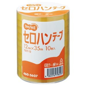 TANOSEE タノシー（大塚商会) セロハンテープ 12mm×35m 1パック（10巻） 【×5セット】 【 セット販売 まとめ買い 割引 オフィス 文房具 文具 業務用 オフィス用品 】 文具 オフィス用品 テープ 接着用具