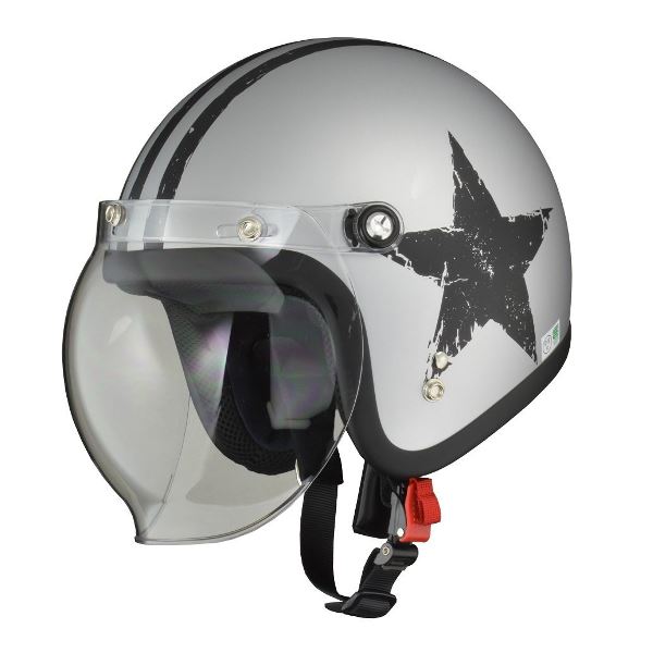 リード工業 （LEAD） スモールジェット MOUSSE ST.SV フリー バイク バイク用品 ヘルメット バイク用品 ヘルメット｜創業40周年　世田谷インテリア