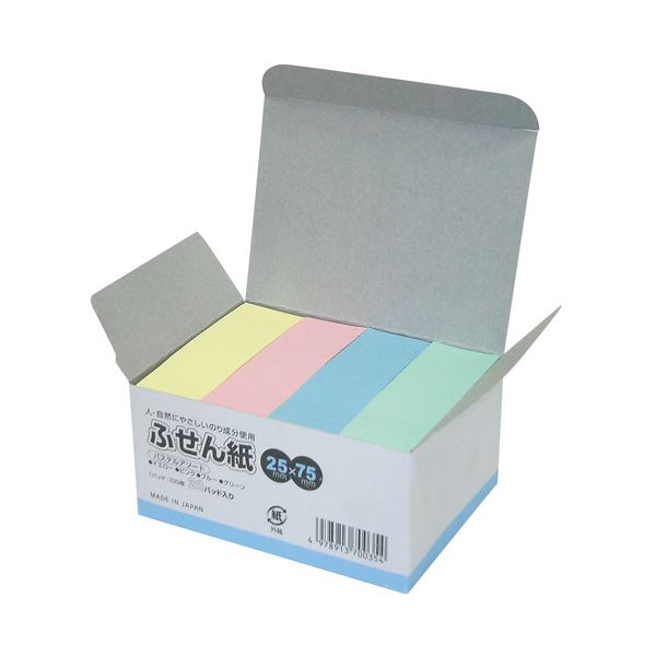 ニチバン 水溶性糊ふせん紙 パステルアソート25【×10仕掛ける】  【 仕掛ける売りわたす まとめ買い 銀行割引 事務所 文房具 文具 御役目用 事務所属具 】  文具 事務所属具 付け紙紙 郵便うけイット 付箋紙-手帳・ノート・紙製品-ノート・メモ帳