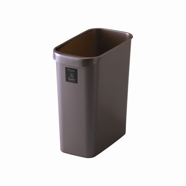 【20セット】 スタイリッシュ ダストボックス / ゴミ箱 【角型 18L パールショコラ】 材質:PP 『Nフレクション』 【 セット販売 まとめ買い 割引 】 ゴミ箱 ダストボックス