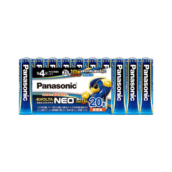 Panasonic 乾電池エボルタネオ単4形 20本 LR03NJ / 20SW【×2セット】 【 セット販売 まとめ買い 割引 】 家電 電池 充電池