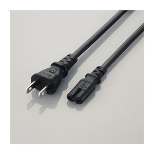 ELECOM エレコム ACアダプタ用ACケーブル(2P) T-PCM220S【×5セット】 【 セット販売 まとめ買い 割引 】 パソコン ケーブル ケーブルカバー 6,126円
