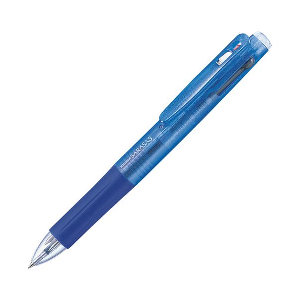 ゼブラ 3色ゲルインクボールペン サラサ3 0.5mm （軸色 青） J3J2-BL 1本 【×15セット】 【 セット販売 まとめ買い 割引 オフィス 文房具 文具 業務用 オフィス用品 】 文具 オフィス用品 ペン ボールペン