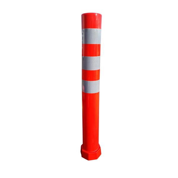 【4本セット】 ポリウレタン製ソフトコーンM / 視線誘導標 【取り外し式 / ベースなし】 高さ650mm 専用固定アンカーセット 【お徳用 まとめ買い お買い得 業務用 割引 セット販売】|創業40周年 世田谷インテリア