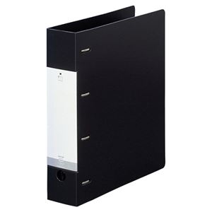 リヒトラブ リクエスト D型リングファイル A4タテ 4穴 500枚収容 背幅64mm 黒 G1280-24 1冊 【×10セット】 【 セット販売 まとめ買い 割引 オフィス 文房具 文具 業務用 オフィス用品 】 文具 オフィス用品 ファイル クリアケース クリアファイル
