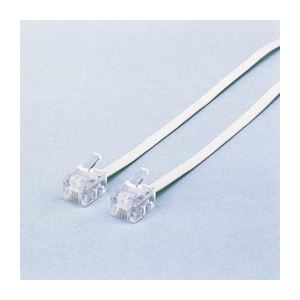 ELECOM エレコム スリムモジュラケーブル （白） MJ-20WH 【×５書き割り】 【お徳用 まとめ買い お買い得 お役目用 銀行割引 書き割り売りわたす】