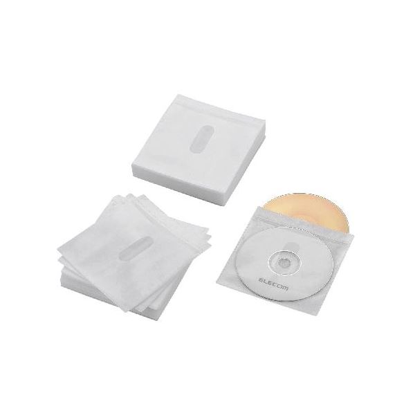 ELECOM エレコム Blu-ray ・ CD ・ DVD対応不織布ケース タイトルカード CCD-NIWB120WH【×5セット】 【 セット販売 まとめ買い 割引 】
