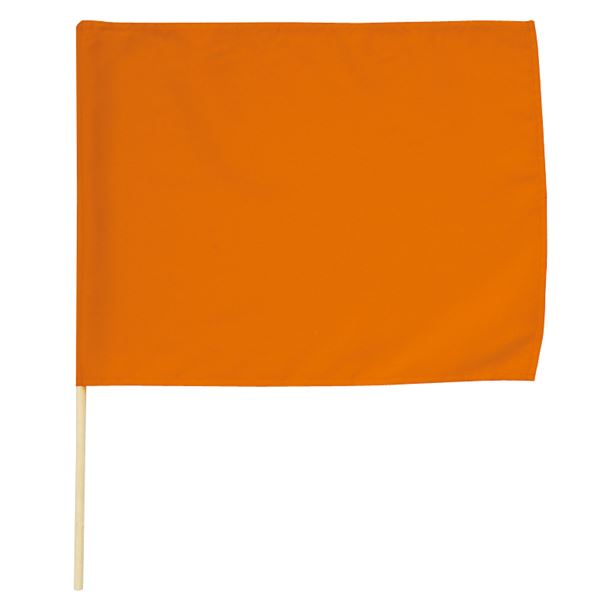 アーテック 旗 / フラッグ 【小】 410×300mm ポリエステル ・ 綿製 オレンジ 【×40セット】 【 セット販売 まとめ買い 割引 】