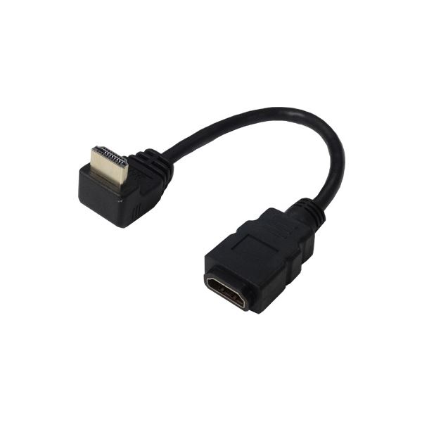 変換名人 HDMI L型ケーブル延長20(下L) HDMI-CA20DL【×5セット】 【 セット販売 まとめ買い 割引 】 パソコン ケーブル ケーブルカバー