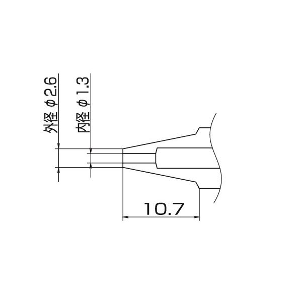 白光 N1-13 FM-2024用 ノズル / 1.3MM 工具 ツール DIY 工事 DIY 工具 作業 建築