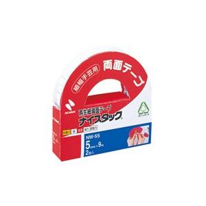 (オフィス 業務用 200セット) ニチバン 両面テープ ナイスタック 【幅5mm×長さ9m】 2巻 NW-5S 【 セット販売 まとめ買い 割引 オフィス 文房具 文具 業務用 オフィス用品 】 文具 オフィス用品 テープ 接着用具