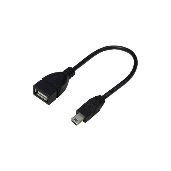 変換名人 USBケーブル20 A(メス) to mini(オス) USBAB / M5A20【×10セット】 【 セット販売 まとめ買い 割引 】 パソコン ケーブル ケーブルカバー