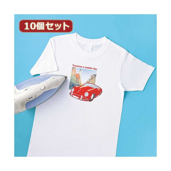 10個セットサンワサプライ インクジェット用アイロンプリント紙（白布用） JP-TPR8X10プリンター OA プリンタ用紙