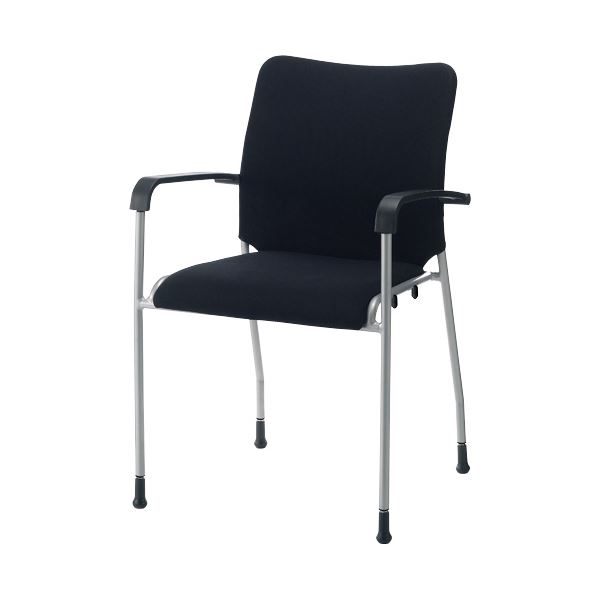 ジョインテックス 会議イス GK-A31R ブラック 肘付 インテリア 家具 オフィス家具 事務用チェア 会議用チェア 20,384円
