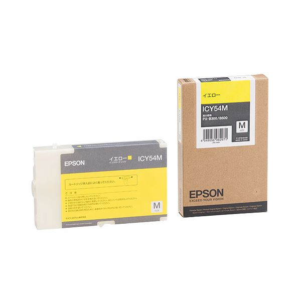 エプソン EPSON インクカートリッジ イエロー Mサイズ ICY54M 1個 【×3セット】 【 セット販売 まとめ買い 割引 】 PC プリンター インク インクカートリッジ トナー インク カートリッジ エプソン(EPSON)用