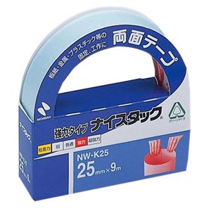 ニチバン ナイスタック 両面テープ 強力タイプ 大巻 25mm×9m NW-K25 1巻 【×10セット】 【 セット販売 まとめ買い 割引 オフィス 文房具 文具 業務用 オフィス用品 】 文具 オフィス用品 テープ 接着用具