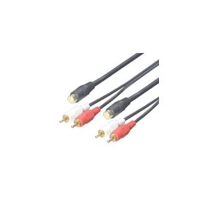 変換名人 ビデオケーブル（S ・ 赤 ・ 白）1.8m SRCA-18G【×5セット】 【 セット販売 まとめ買い 割引 】 パソコン ケーブル ケーブルカバー