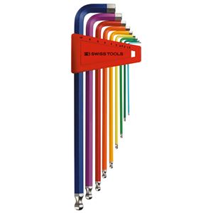 PB SWISS TOOLS 212LH-10RB ボール付 ロングレインボーレンチ セット パックナシ 工具 ツール DIY 作業工具 道具 レンチ｜創業40周年　世田谷インテリア