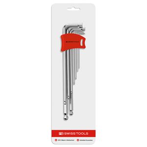 PB SWISS TOOLS 212LDH-10CN どんぶり鉢付 ロング 六角棒鍵 仕掛ける 手道具 物の具 DIY やり方手道具 御先棒 鍵