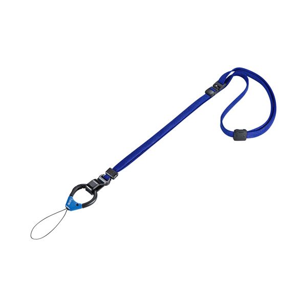 サンワサプライ フィンガー＆ネックストラップ（ブルー） DG-ST38BL 【×3セット】 【 セット販売 まとめ買い 割引 】