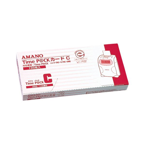 アマノ タイムカード Time P@CKカードC 1箱入 【×3セット】 【 セット販売 まとめ買い 割引 オフィス 文房具 文具 業務用 オフィス用品 】 文具 オフィス用品 ノート 紙製品 タイムカード タイムレコーダー