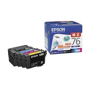 【ＥＰＳＯＮ 製造会社純然たる品 EPSON 】 エプソン 商行為インクジェット用 大静電容量インキ薬莢 / 4色容器に並べる 集積回路4CL76