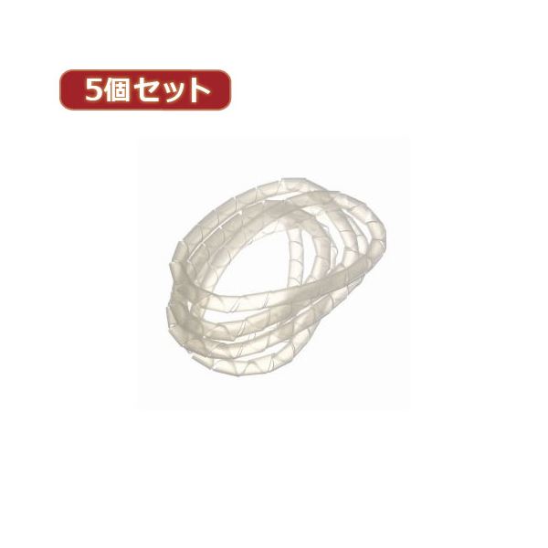 YAZAWA 5個セットまとめるチューブ 内径:6mm 白 1.5m FCT6WX5【×5セット】 【 セット販売 まとめ買い 割引 】