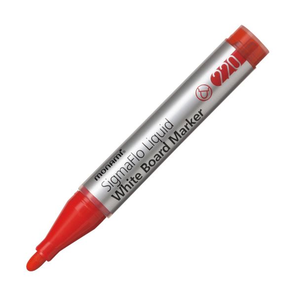 モナミ ホワイトボード用マーカーSigmaFlo Liquid 太字 赤 18414 1本 【×100セット】 【 セット販売 まとめ買い 割引 オフィス 文房具 文具 業務用 オフィス用品 】 文具 オフィス用品 ペン ボールペン