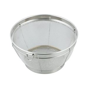 【60個セット】 ステンレス 深型 ざる / 調理器具 【18cm】 リング付き 吊り下げ収納可 お手入れ簡単 SUIグート 〔キッチン 台所〕 【 セット販売 まとめ買い 割引 】 キッチン 食器 ボール ざる