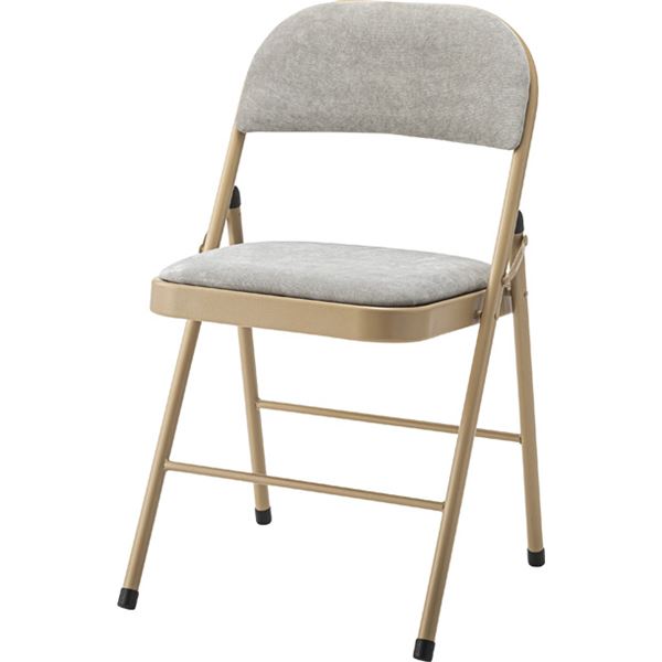 折りたたみ椅子 折りたたみチェア 幅47cm グレー スチール フォールディングチェア 完成品 リビング ダイニング インテリア家具 インテリア 家具 オフィス家具 事務用チェア 折りたたみチェア