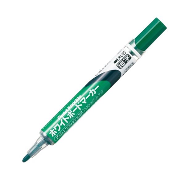 ぺんてる ホワイトボードマーカー ノックル 細字丸芯 緑 EMWLS-D 1本 【×50セット】 【 セット販売 まとめ買い 割引 オフィス 文房具 文具 業務用 オフィス用品 】 文具 オフィス用品 ホワイトボード 白板