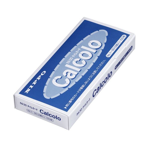 ニッポー ニッポー用タイムカード カルコロ 1パック(100枚) 【×10セット】 【 セット販売 まとめ買い 割引 】