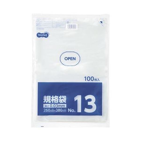 TANOSEE タノシー(大塚商会) 規格袋 13号0.03×260×380mm 1セット(1000枚:100枚×10パック)【×5セット】 【 セット販売 まとめ買い 割引 オフィス 文房具 文具 業務用 オフィス用品 】 文具 オフィス用品 袋