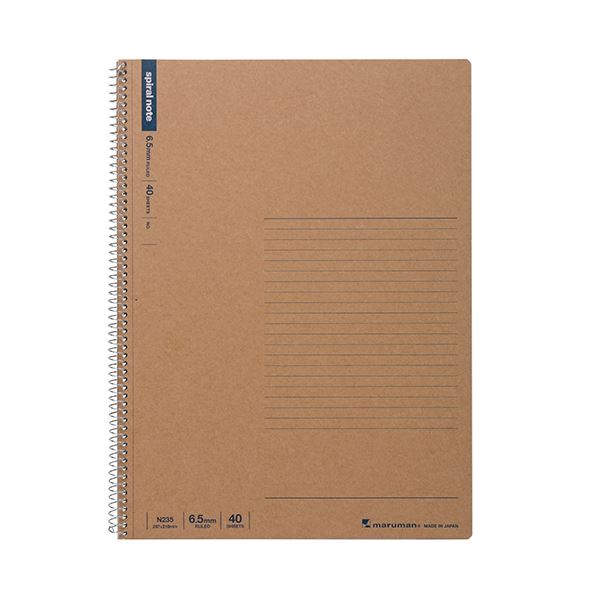 マルマン スパイラルノート A46.5mm罫 40枚 N235 1冊 【×50セット】 【 セット販売 まとめ買い 割引 オフィス 文房具 文具 業務用 オフィス用品 】 文具 オフィス用品 ノート 紙製品 レポート紙