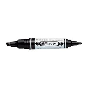 ゼブラ 紙用マッキー 黒 細字1.4～1.7mm ・ 太字5.6mm 【×30セット】 【 セット販売 まとめ買い 割引 オフィス 文房具 文具 業務用 オフィス用品 】 文具 オフィス用品 ペン ボールペン