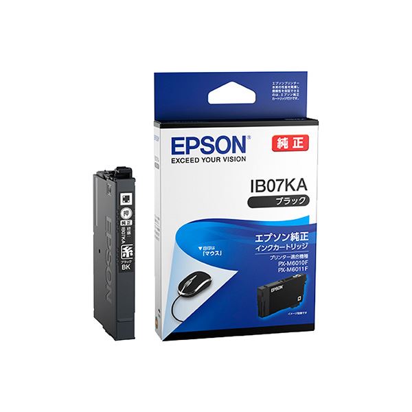 EPSON(エプソン) IB07KA インクカートリッジ ブラック 【×3セット】 純正品 プリンターインク　インク　プリンター　メーカー純正品 【 セット販売 まとめ買い 割引 】 PC プリンター インク インクカートリッジ トナー インク カートリッジ エプソン(EPSON)用