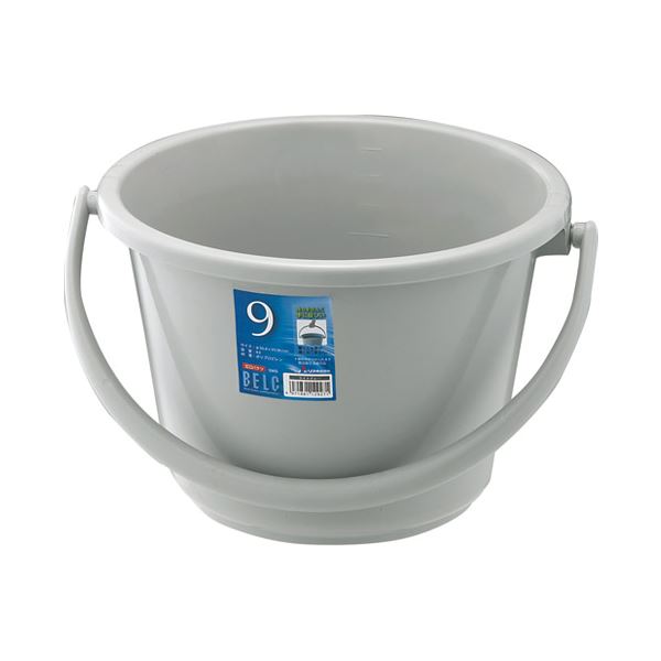 リス ベルクバケツ 9WB GBEC212LGY【×10セット】 【 セット販売 まとめ買い 割引 】 掃除用品