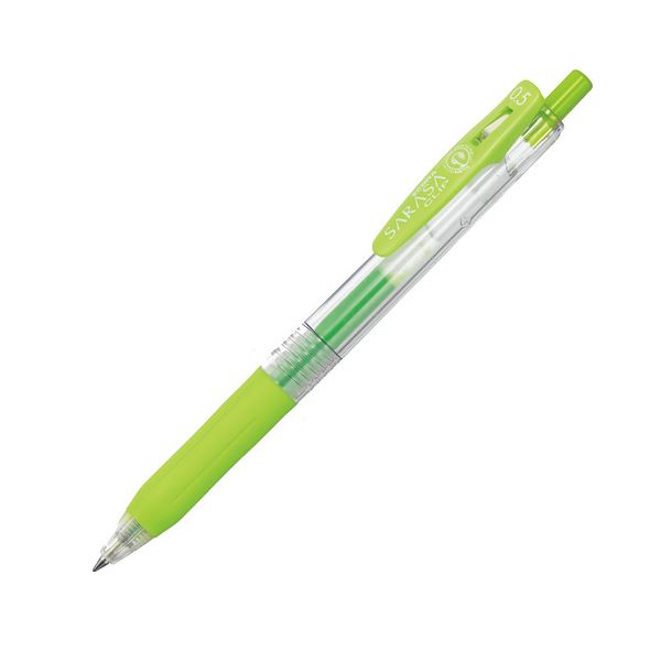 (まとめ) ゼブラ ゲルインクボールペン サラサゼムクリップ 0.5粍 ライトグリーン JJ15-LG 1本  【×100仕掛ける】