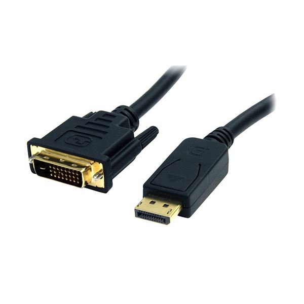 StarTechDisplayPort-DVI変換ケーブル DisplayPort(20ピン)オス / DVI-D(25ピン)オス ブラック 1.8mDP2DVI2MM6 1本 【×5セット】 【 セット販売 まとめ買い 割引 】 パソコン ケーブル ケーブルカバー
