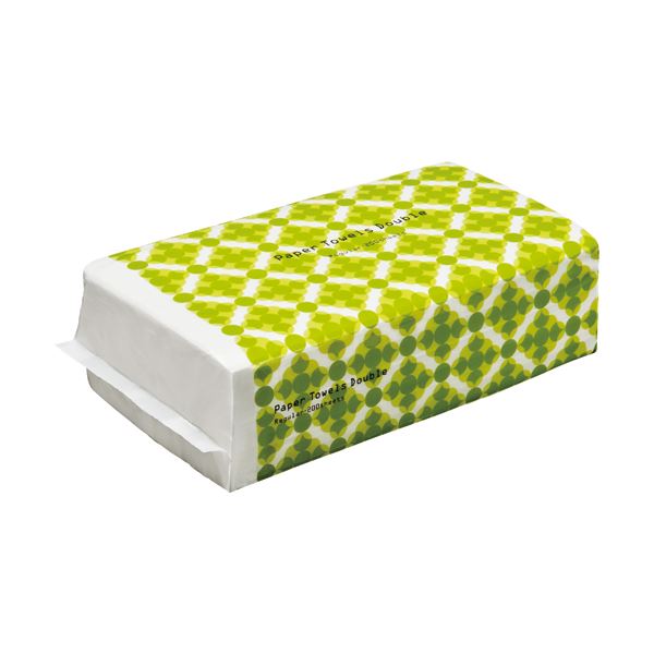 TANOSEE タノシー（大塚商会) ペーパータオル ダブルタイプ（レギュラー） 200組 / パック 1セット（5パック） 【×10セット】 【 セット販売 まとめ買い 割引 】 ペーパータオル