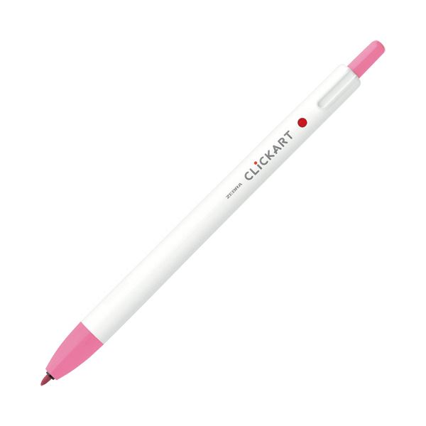ゼブラ ノック式水性カラーペン クリッカート ピンク WYSS22-P 1本 【×100セット】 【 セット販売 まとめ買い 割引 オフィス 文房具 文具 業務用 オフィス用品 】 文具 オフィス用品 ペン ボールペン
