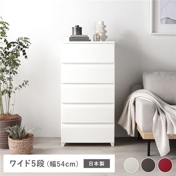 用だんす 納める 納めるタンス タンス・チェスト 納める調度品 広々とした 5段 約幅54糎 象牙色 可塑性物質製 脚付き添い人 日本製 ホコリが入りにくい 用だんす 御召しもの納める 納める調度品 精神的な統合式