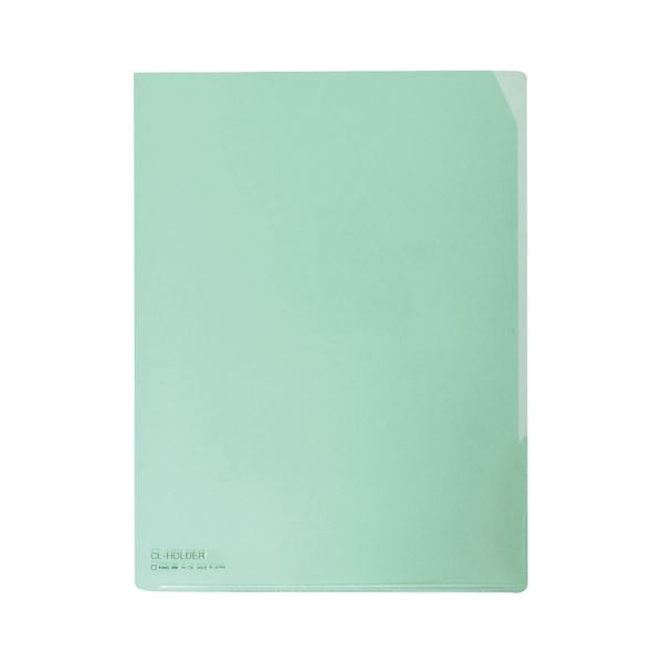 KING JIM キングジム CLホルダー A4タテ 緑コーナーカット付 734 1セット(10枚) 【×10セット】 【 セット販売 まとめ買い 割引 オフィス 文房具 文具 業務用 オフィス用品 】 文具 オフィス用品 ファイル クリアケース クリアファイル