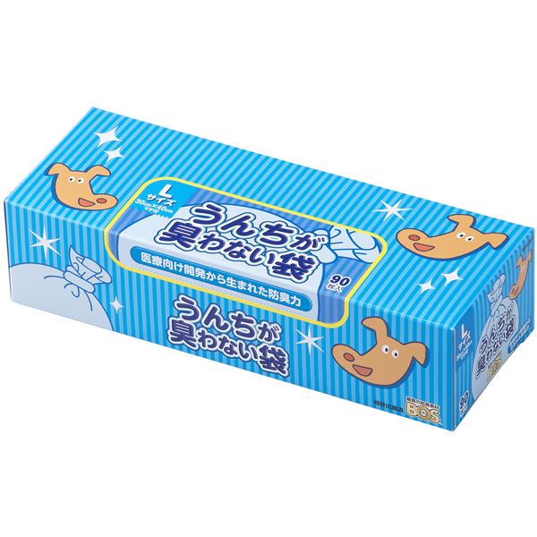 うんちが臭わない袋BOSペット用箱型L90枚【×5セット】 【 セット販売 まとめ買い 割引 】 ペット 犬 トイレ用品
