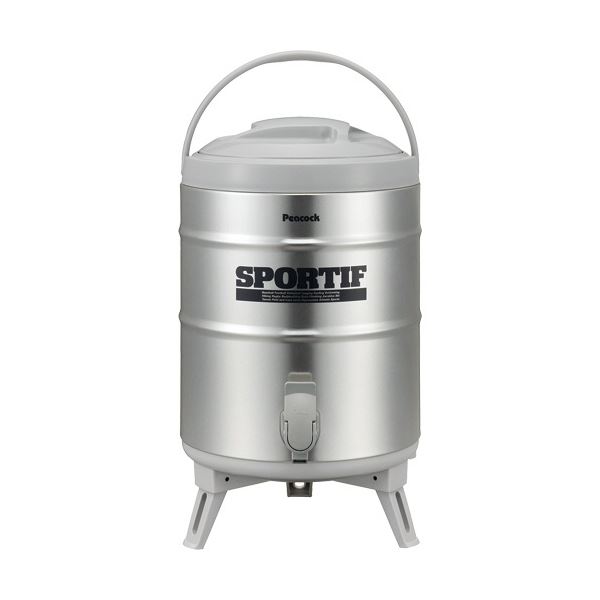 ピーコック ステンレスキーパー(広口タイプ) 9.5L グレー INS-100-K 1台スポーツ レジャー レジャー用品 クーラーボックス ウォーターキーパー