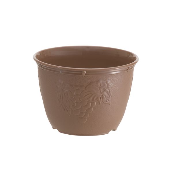 植木鉢 / プランター 【7号】 チョコブラウン プラスチック製 ガーデニング用品 園芸 『ビオラデコ』 【90個セット】 【 セット販売 まとめ買い 割引 】 花 ガーデニング 鉢 プラスチック製