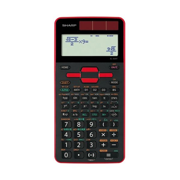 シャープ 関数電卓 スタンダードモデル 10桁 ハードケース付 レッド EL-509T-RX 1台 【×3セット】 【 セット販売 まとめ買い 割引 オフィス 文房具 文具 業務用 オフィス用品 】 文具 オフィス用品 電卓