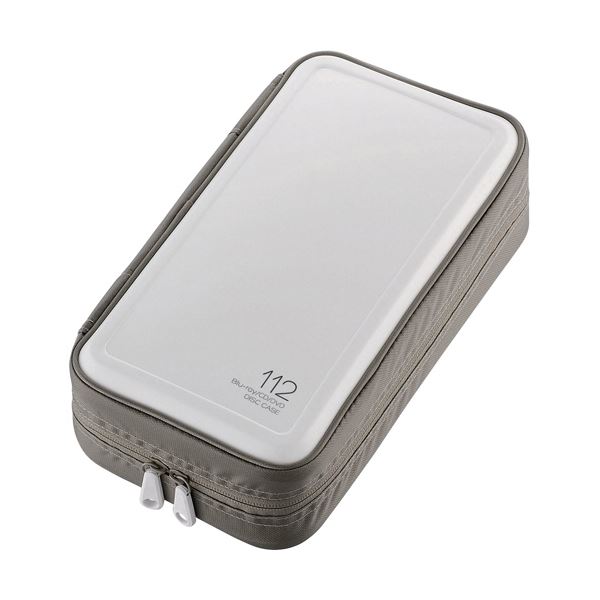 ELECOM エレコム Blu-ray ・ CD ・ DVD対応ファスナーケース 112枚収納 ホワイト CCD-HB112WH 1個【×5セット】 【 セット販売 まとめ買い 割引 】 パソコン DVDケース CDケース Blu-rayケース