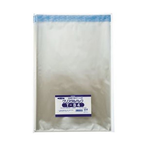HEIKO クリスタルパックT（テープ付）T-B4 0.03×270×380+40mm #6743300 1パック（100枚）【×10セット】 【 セット販売 まとめ買い 割引 オフィス 文房具 文具 業務用 オフィス用品 】 文具 オフィス用品 封筒